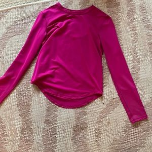 Magenta long sleeve Lululemon top